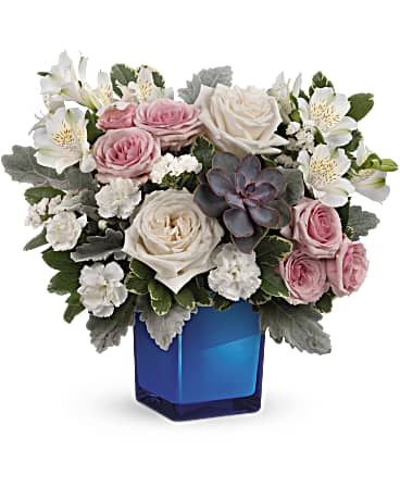 Teleflora's Enchanting Blue Bouquet Bouquet
